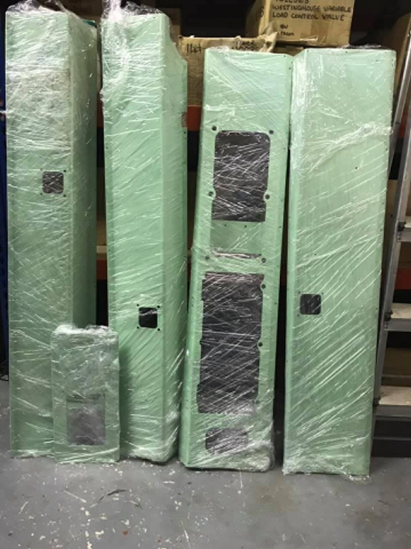 Class 100 powder-coated cab side and door header panels